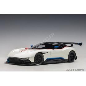 ASTON MARTIN VULCAN BLEU/BLANC BANDES ROUGES