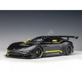 ASTON MARTIN VULCAN NOIRE AVEC BANDES VERTES