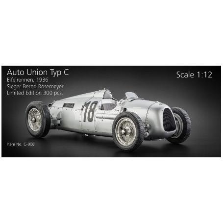 AUTO UNION TYPE C 18 ROSEMEYER COURSE EIFFEL 1936 (ed. limitée 300 pcs) (EPUISE)