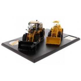 CATERPILLAR SET DE 2 MODELES 966 A ET 966 M CHARGEUSE SUR PNEUS COMPACT AVEC FIGURINE (EPUISE)