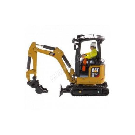 CATERPILLAR 301.7 CR MINI EXCAVATRICE HYDRAULIQUE NOUVELLE GENERATION AVEC FIGURINE