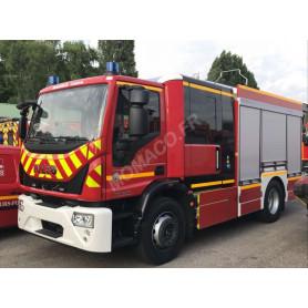 IVECO MAGIRUS TEAM CAB FPT - RIDEAUX GRIS AVEC DECALQUES