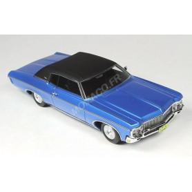 CHEVROLET IMPALA CUSTOM COUPE 1970 BLEU TOIT NOIR