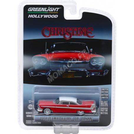 PLYMOUTH FURY 1958 "CHRISTINE (1983)" - VERSION MALEFIQUE AVEC FENETRES NOIRCIES