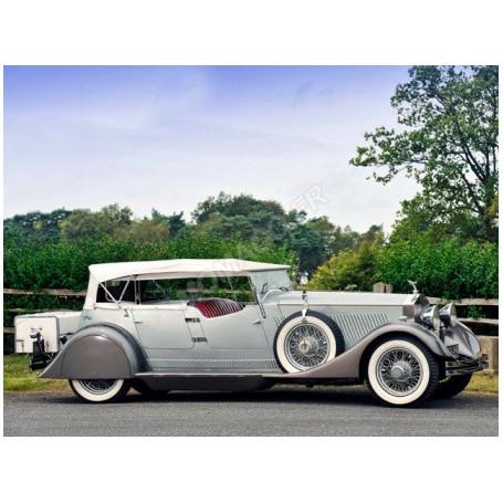 ROLLS-ROYCE PII CHASSIS 25EX DUAL COWL SPORTS PHAETON WHITTINGHAM & MICHEL 1930 ARGENT/GRIS