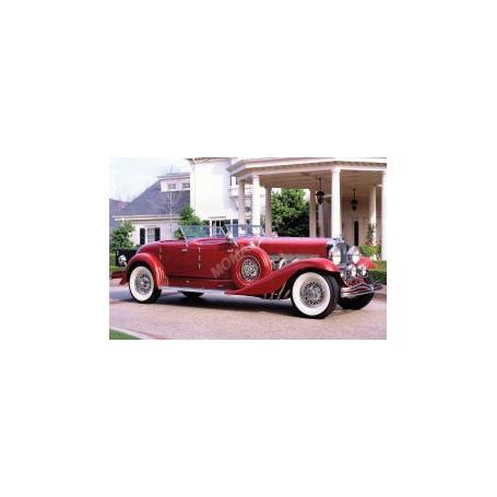 DUESENBERG MODEL J DUAL COWL PHAETON SN2583 WALKER LA GRANDE 1929 OUVERT ROUGE