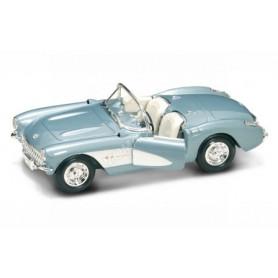 CHEVROLET CORVETTE 1957 BLEUE METAL