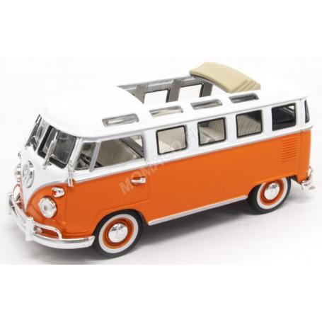 VOLKSWAGEN MINIBUS 1962 ORANGE/BLANC