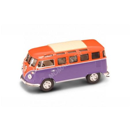 VOLKSWAGEN MINIBUS 1962 ORANGE/VIOLET