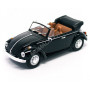 VOLKSWAGEN COCCINELLE CABRIOLET OUVERT 1972 NOIRE