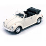 VOLKSWAGEN COCCINELLE CABRIOLET OUVERT 1972 BLANCHE