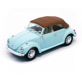 VOLKSWAGEN COCCINELLE CABRIOLET FERME 1972 BLEUE