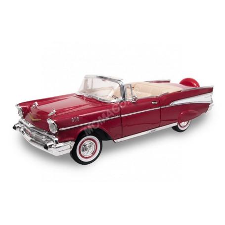 CHEVROLET BEL AIR CABRIOLET 1957 ROUGE