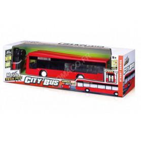 TECH RC - CITY BUS URBAIN AVEC PHARES LUMINEUX ET PORTES OUVRANTES