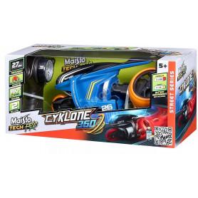TECH RC - CYKLONE 360 MOTO A ROUE INCLINABLE BLEUE ROUES ORANGE