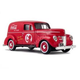 FORD DELIVERY VAN "COCA-COLA" 1940 ROUGE (EPUISE)