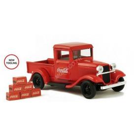 FORD A PICK UP "COCA-COLA" 1934 AVEC 6 CARTONS