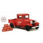 FORD A PICK UP "COCA-COLA" 1934 AVEC 6 CARTONS