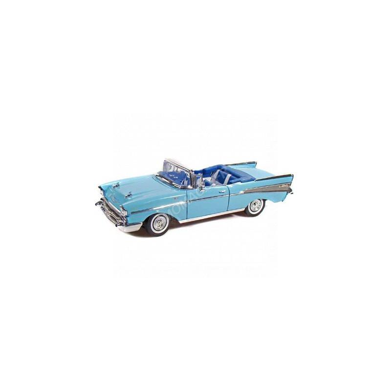 AUTOWORLD Awss135/06 Chevrolet - Bel Air Cabriolet Dos Nu 1957 - Aqua Bleu