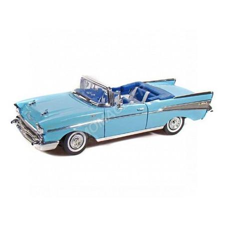 CHEVROLET BEL AIR CABRIOLET 1957 BLEU