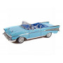 CHEVROLET BEL AIR CABRIOLET 1957 BLEU