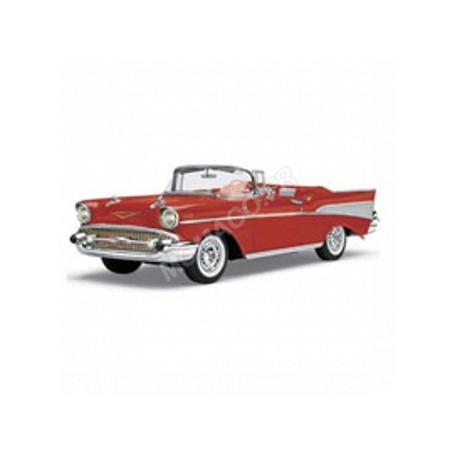 CHEVROLET BEL AIR CABRIOLET 1957 ROUGE