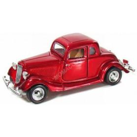 FORD COUPE HARD TOP 1934 ROUGE METAL