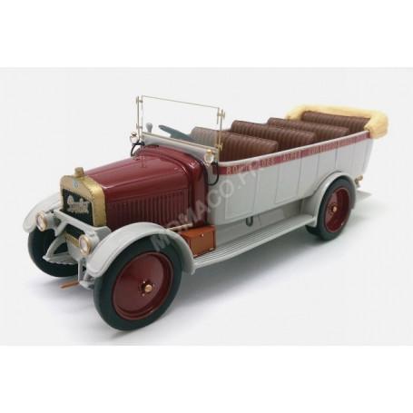 BERLIET TYPE 1CB OUVERT "ROUTE DES ALPES  1921 GRIS CLAIR/ BORDEAUX