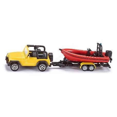 JEEP AVEC REMORQUE ET BATEAU (COULEURS NON CONTRACTUELLE)