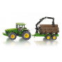 JOHN DEERE 8430 AVEC REMORQUE FORESTIERE