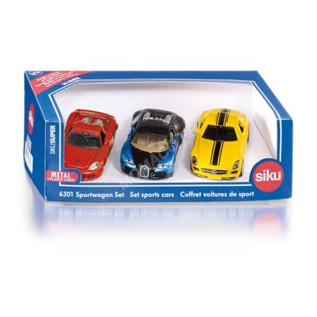 COFFRET VOITURE DE SPORT 3 PIECES (COULEURS NON CONTRACTUELLE)