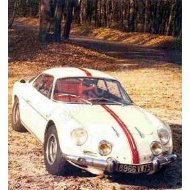 RENAULT ALPINE A110 1600S BERLINETTA BANCHE BANDE ROUGE