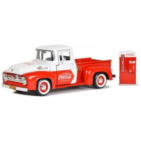 FORD F-100 PICK UP "COCA-COLA" 1955 AVEC MACHINE POUR CANETTE