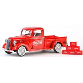FORD A PICK UP "COCA-COLA" 1934 AVEC 6 CARTONS