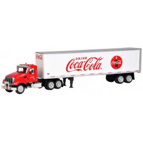 TRACTEUR AMERICAIN AVEC REMORQUE "COCA-COLA"