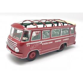 BERLIET BUS GLA 5S DUBOS 1951 VERSION OUVERTE AVEC 2 FIGURINES