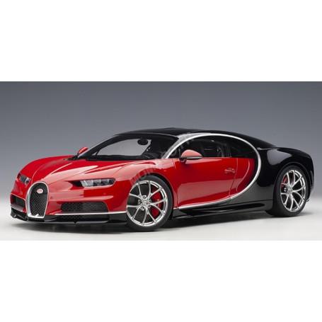 BUGATTI CHIRON 2017 ROUGE ITALIEN/NOIR NOCTURNE