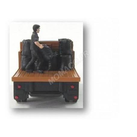 Location auto retro collection - hotchkiss PL25 camion plateau de 1950