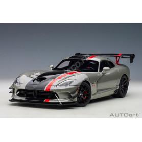 DODGE VIPER ACR 2017 ARGENT BANDES NOIRES