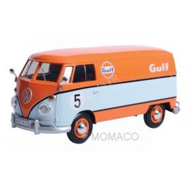 VOLKSWAGEN T1 (TYPE 2) DELIVERY VAN FOURGON "GULF" ORANGE / BLEU CLAIR