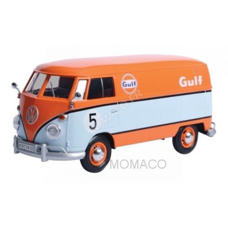 VOLKSWAGEN T1 (TYPE 2) DELIVERY VAN FOURGON "GULF" ORANGE / BLEU CLAIR