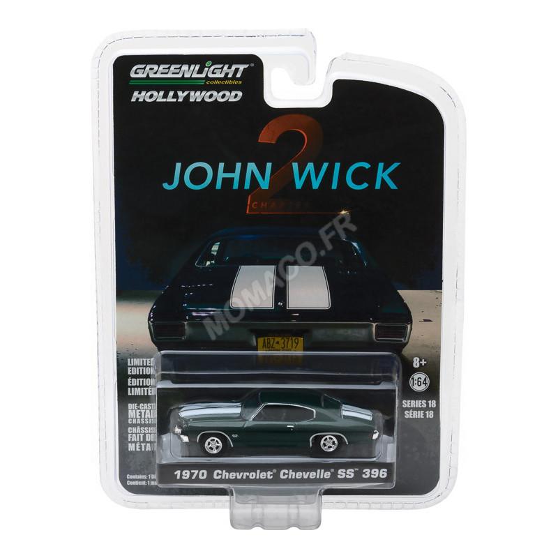 Modellino 1970 Chevy Chevelle SS 396 Di John Wick – Scala 1:64 – Pressofuso Verde - Foto 5