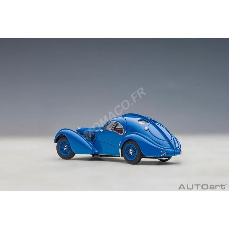 Auto Art Models 1938 Bugatti Type 57SC Atlantic con Ruedas de Disco Negro Modelo Fundido a Troquel 1/43 de Autoart 50946
