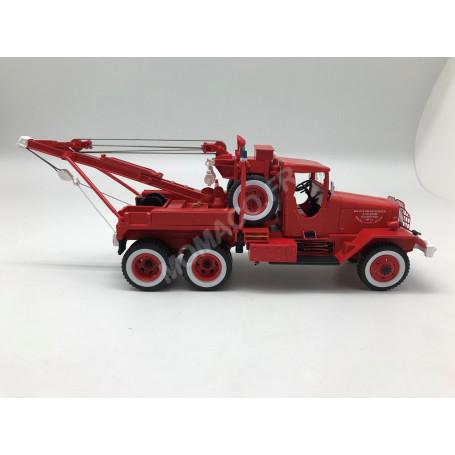 Camion Grue Pompier Ward La France échelle 1:43 - Modèle Alerte Référence 0076, En Résine Rouge, Neuf