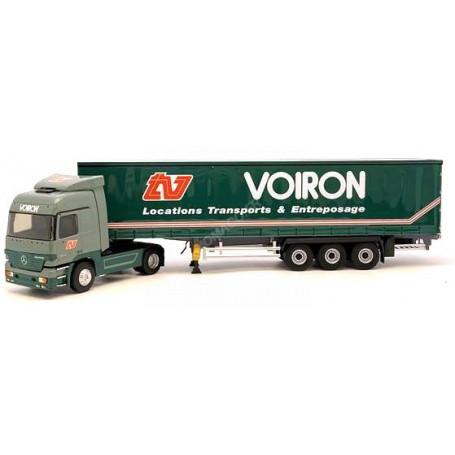 MERCEDES-BENZ ACTROS SEMI TAUTLINER "TRANSPORTS VOIRON"