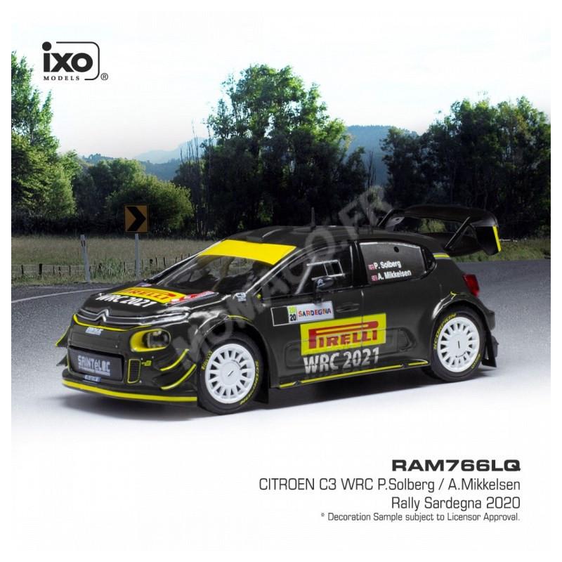IXO 1/43 – Citroën C3 WRC 21 – Rallye Sardaigne – Solberg / Mikkelsen – IXORAM766