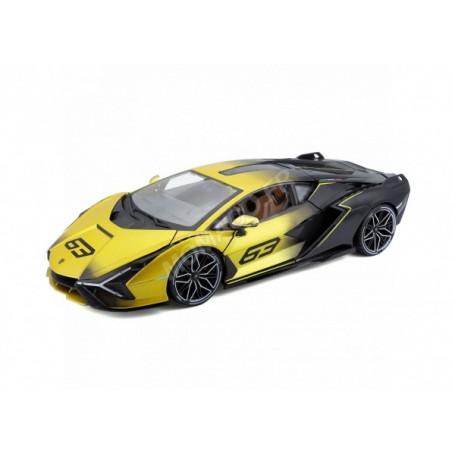 LAMBORGHINI SIAN HYBRIDE FKP37 2019 63 JAUNE/NOIRE