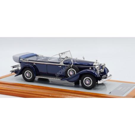 HORCH 750 TYPE 8 OFFENER TOURENWAGEN SN75450 1933 BLEU OUVERT