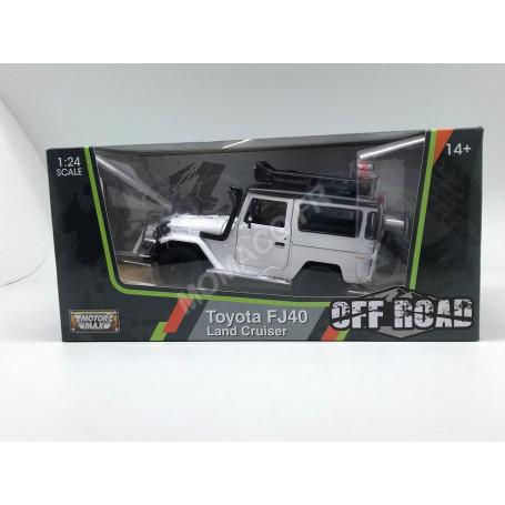 TOYOTA FJ40 1974 BLANC AVEC GALERIE ET ACCESSOIRES