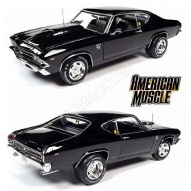 Miniature American muscle FORD MUSTANG GT 2+2 1966 NOIR RAVEN